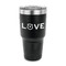 Police Quotes and Sayings 30 oz Stainless Steel Ringneck Tumblers - Black - FRONT