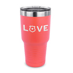 Police Quotes and Sayings 30 oz Stainless Steel Tumbler - Coral - Single Sided