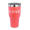 Police Quotes and Sayings 30 oz Stainless Steel Ringneck Tumblers - Coral - FRONT