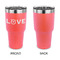 Police Quotes and Sayings 30 oz Stainless Steel Ringneck Tumblers - Coral - Single Sided - APPROVAL