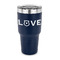 Police Quotes and Sayings 30 oz Stainless Steel Ringneck Tumblers - Navy - FRONT