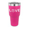 Police Quotes and Sayings 30 oz Stainless Steel Ringneck Tumblers - Pink - FRONT