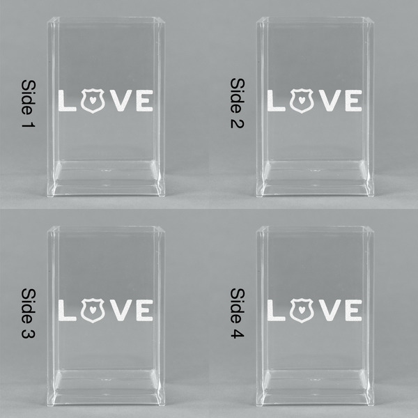 Police Quotes and Sayings Acrylic Pen Holder - All Sides