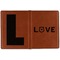 Police Quotes and Sayings Cognac Leather Passport Holder Outside Double Sided - Apvl