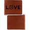 Police Quotes and Sayings Cognac Leatherette Bifold Wallets - Front and Back Single Sided - Apvl