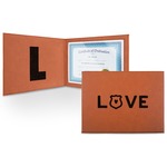 Police Quotes and Sayings Leatherette Certificate Holder