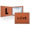 Police Quotes and Sayings Cognac Leatherette Diploma / Certificate Holders - Front and Inside - Main