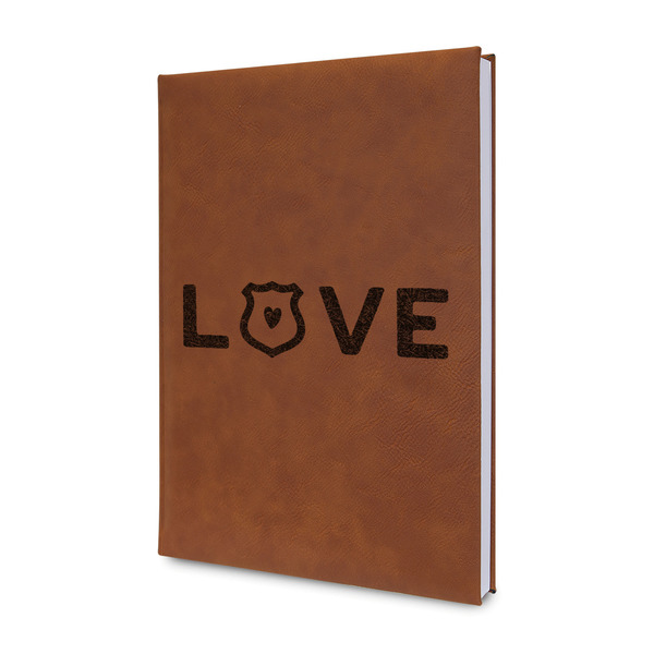 Custom Police Quotes and Sayings Leatherette Journal - Single Sided