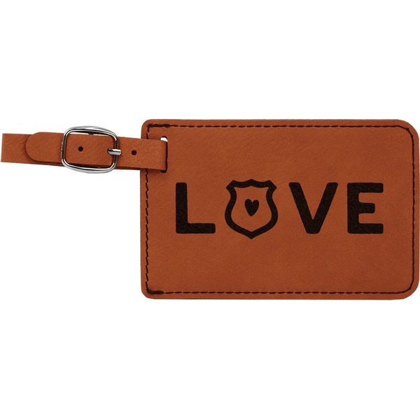 Custom Police Quotes and Sayings Leatherette Luggage Tag