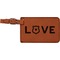 Police Quotes and Sayings Cognac Leatherette Luggage Tags