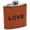 Police Quotes and Sayings Leatherette Wrapped Stainless Steel Flask