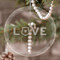 Police Quotes and Sayings Engraved Glass Ornaments - Round-Main Parent