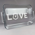 Police Quotes and Sayings Glass Baking Dish with Truefit Lid - 13in x 9in