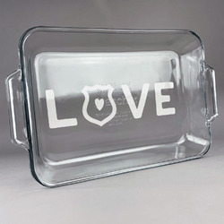 Police Quotes and Sayings Glass Baking and Cake Dish