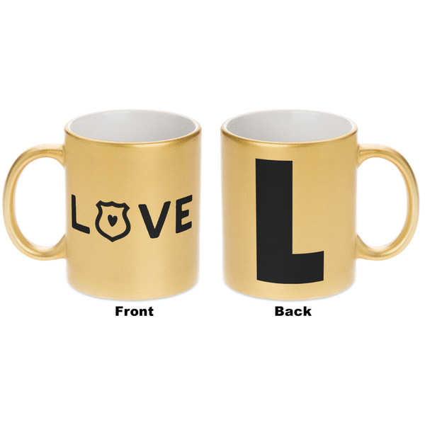 Police Quotes and Sayings Gold Mug - Apvl