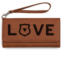 Police Quotes and Sayings Ladies Leatherette Wallet - Laser Engraved
