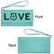 Police Quotes and Sayings Ladies Wallets - Faux Leather - Teal - Front & Back View