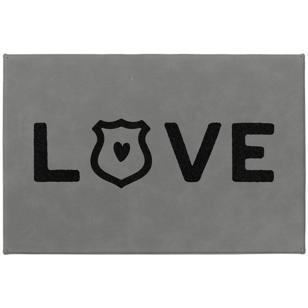 Police Quotes and Sayings Large Engraved Gift Box with Leather Lid - Approval