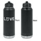 Police Quotes and Sayings Laser Engraved Water Bottles - Front Engraving - Front & Back View