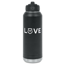 Police Quotes and Sayings Water Bottle - Laser Engraved - Front