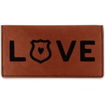 Police Quotes and Sayings Leatherette Checkbook Holder