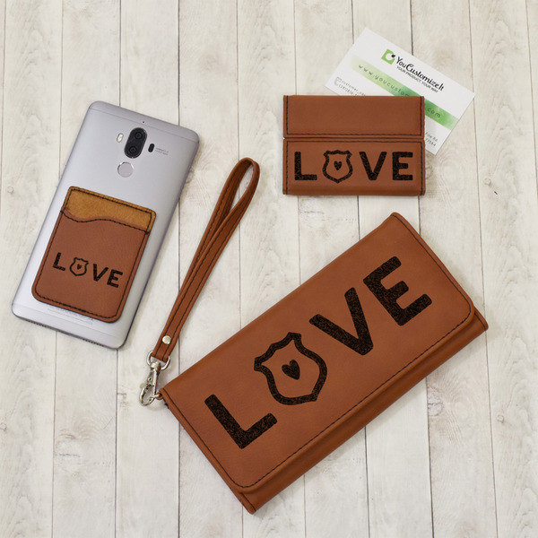 Police Quotes and Sayings Leather Phone Wallet, Ladies Wallet & Business Card Case