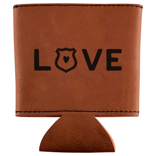 Custom Police Quotes and Sayings Leatherette Can Sleeve