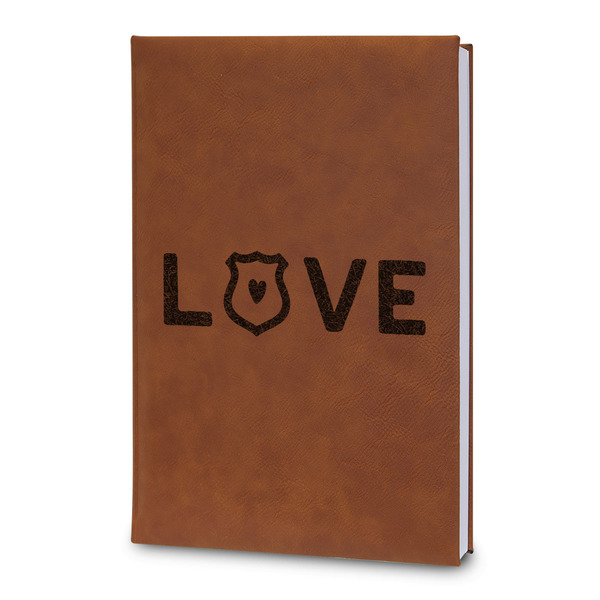 Custom Police Quotes and Sayings Leatherette Journal - Large - Double Sided