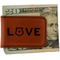 Police Quotes and Sayings Leatherette Magnetic Money Clip - Front