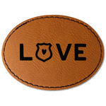 Police Quotes and Sayings Faux Leather Iron On Patch - Oval