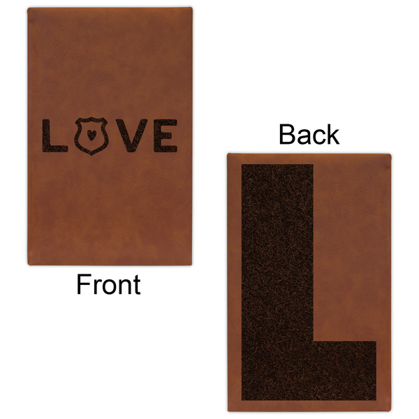 Police Quotes and Sayings Leatherette Sketchbooks - Small - Double Sided - Front & Back View