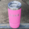 Police Quotes and Sayings Pink Polar Camel Tumbler - 20oz - Angled