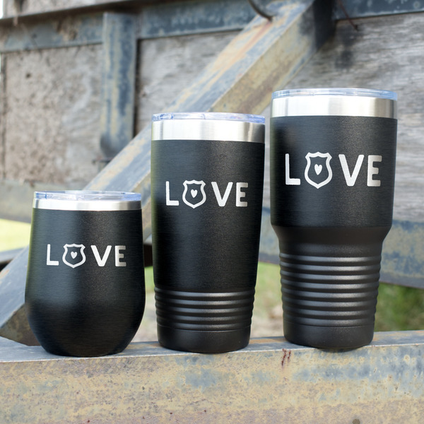 Police Quotes and Sayings Polar Camel Tumblers - Group Shot