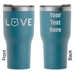 Police Quotes and Sayings RTIC Tumbler - Dark Teal - Laser Engraved - Double-Sided