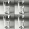 Police Quotes and Sayings Set of Four Engraved Beer Glasses - Individual View