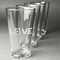 Police Quotes and Sayings Set of Four Engraved Pint Glasses - Set View