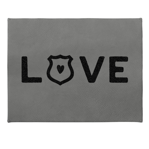 Police Quotes and Sayings Small Engraved Gift Box with Leather Lid - Approval