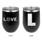 Police Quotes and Sayings Stainless Wine Tumblers - Black - Double Sided - Approval