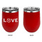Police Quotes and Sayings Stainless Wine Tumblers - Red - Single Sided - Approval