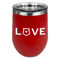 Police Quotes and Sayings Stainless Wine Tumblers - Red - Single Sided - Front