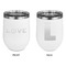 Police Quotes and Sayings Stainless Wine Tumblers - White - Double Sided - Approval