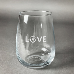Police Quotes and Sayings Stemless Wine Glass - Engraved