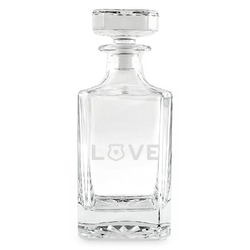 Police Quotes and Sayings Whiskey Decanter - 26 oz Square