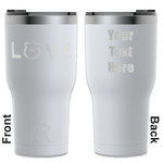 Police Quotes and Sayings RTIC Tumbler - White - Engraved Front & Back (Personalized)