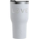 Police Quotes and Sayings RTIC Tumbler - White - Engraved Front
