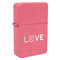 Police Quotes and Sayings Windproof Lighters - Pink - Front/Main
