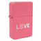 Police Quotes and Sayings Windproof Lighter - Pink - Single Sided