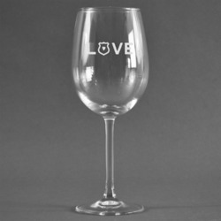 Police Quotes and Sayings Wine Glass - Engraved
