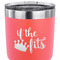 Princess Quotes and Sayings 30 oz Stainless Steel Ringneck Tumbler - Coral - CLOSE UP