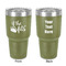Princess Quotes and Sayings 30 oz Stainless Steel Ringneck Tumbler - Olive - Double Sided - Front & Back